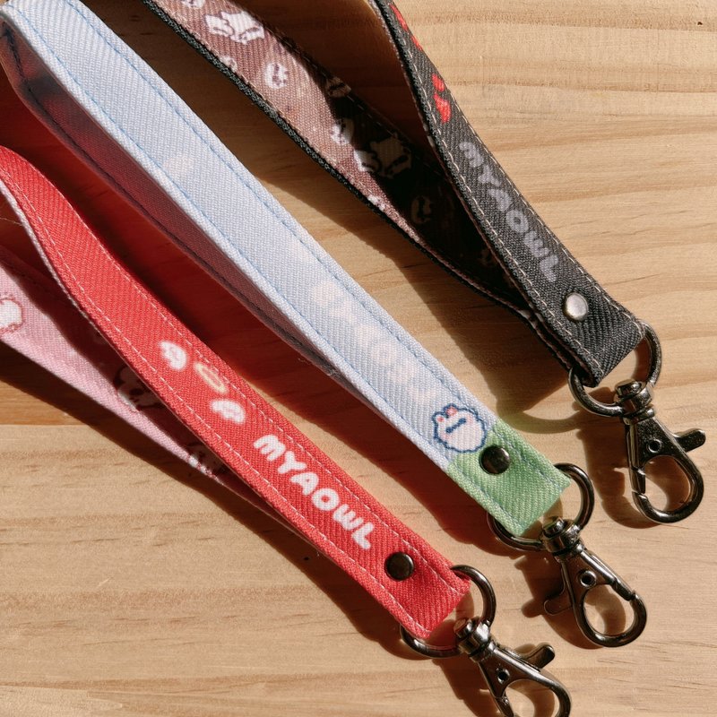 坏喵与毛喵-万用手绳/织带/手机挂绳/吊饰/实用/个人特色/猫咪图 - 钥匙链/钥匙包 - 其他材质 