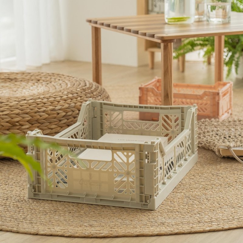 土耳其Aykasa折叠收纳篮(M)-浅灰色 - 收纳用品 - 塑料 