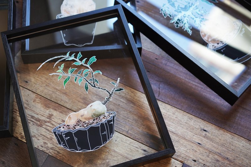 IARTS 透明系手绘框－块根系列 一人成行 - 插画/绘画/写字 - 压克力 