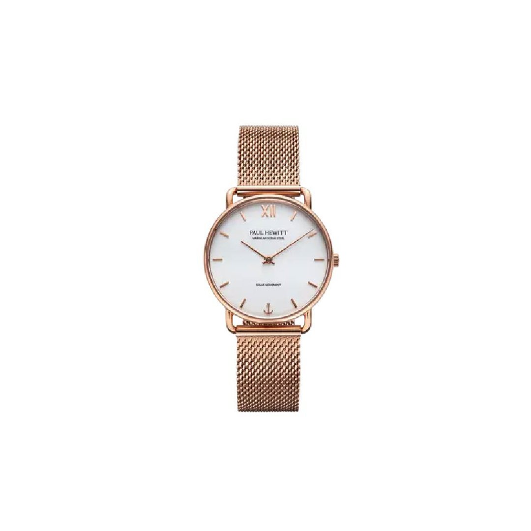 Watch Sailor Line 33m Rose Gold White Sand Mesh Rose Gold - 对表/情侣表 - 不锈钢 白色