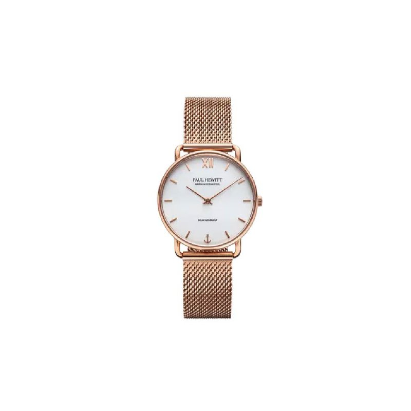 Watch Sailor Line 33m Rose Gold White Sand Mesh Rose Gold - 对表/情侣表 - 不锈钢 白色