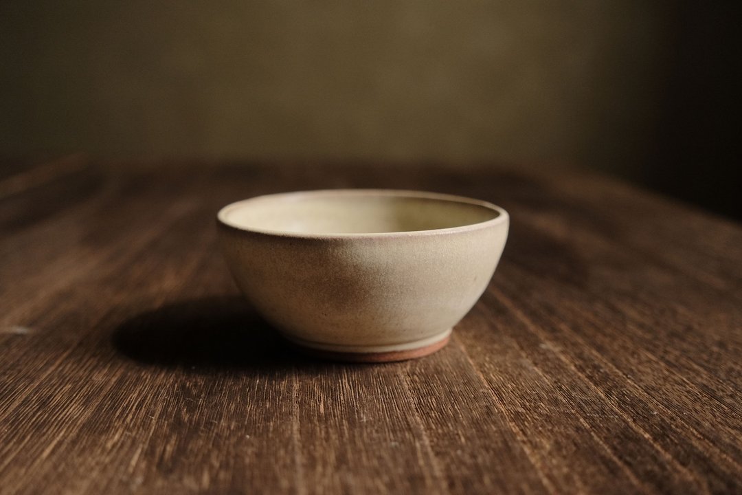 白雾・碗 - 碗 - 陶 白色