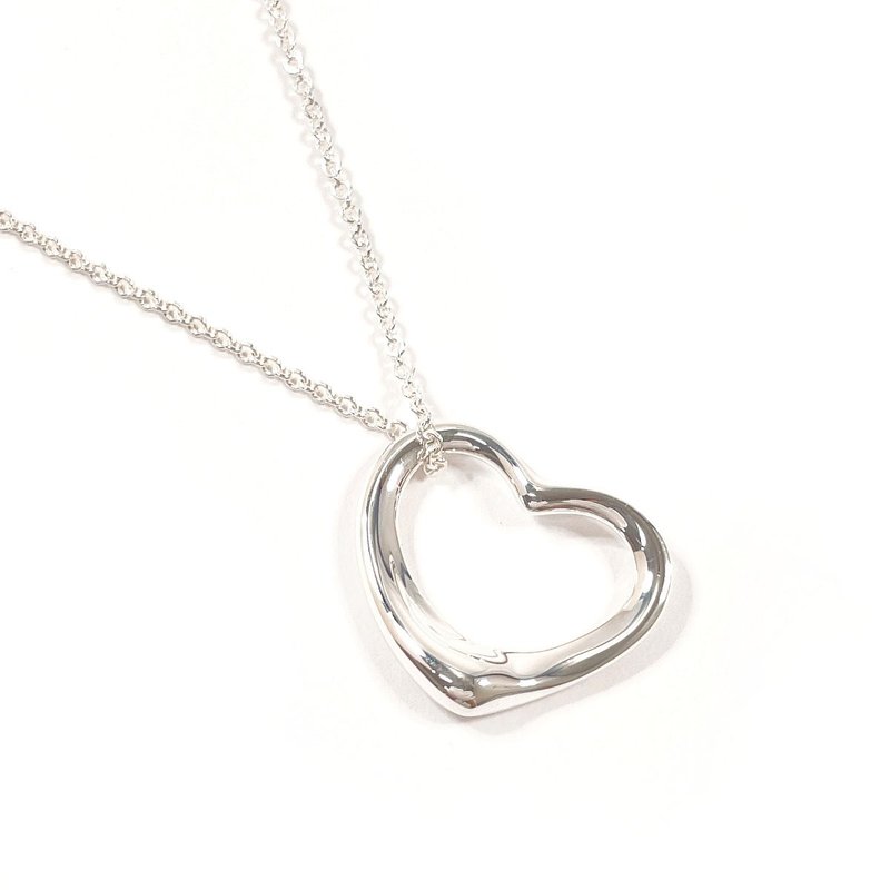 【日本直运 二手美品】蒂芙尼 TIFFANY&Co. 项链 Elsa Peretti 经典微笑锁头 纯银 925 饰品 抛光处理 - 项链 - 纯银 银色