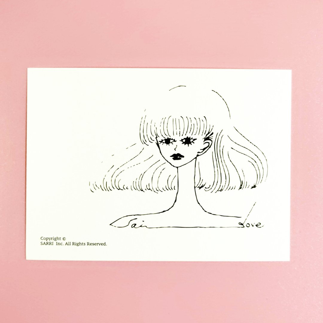 生日 明信片 生日卡  着色 插画  卡片 万用卡  爱 postcard - 卡片/明信片 - 纸 粉红色
