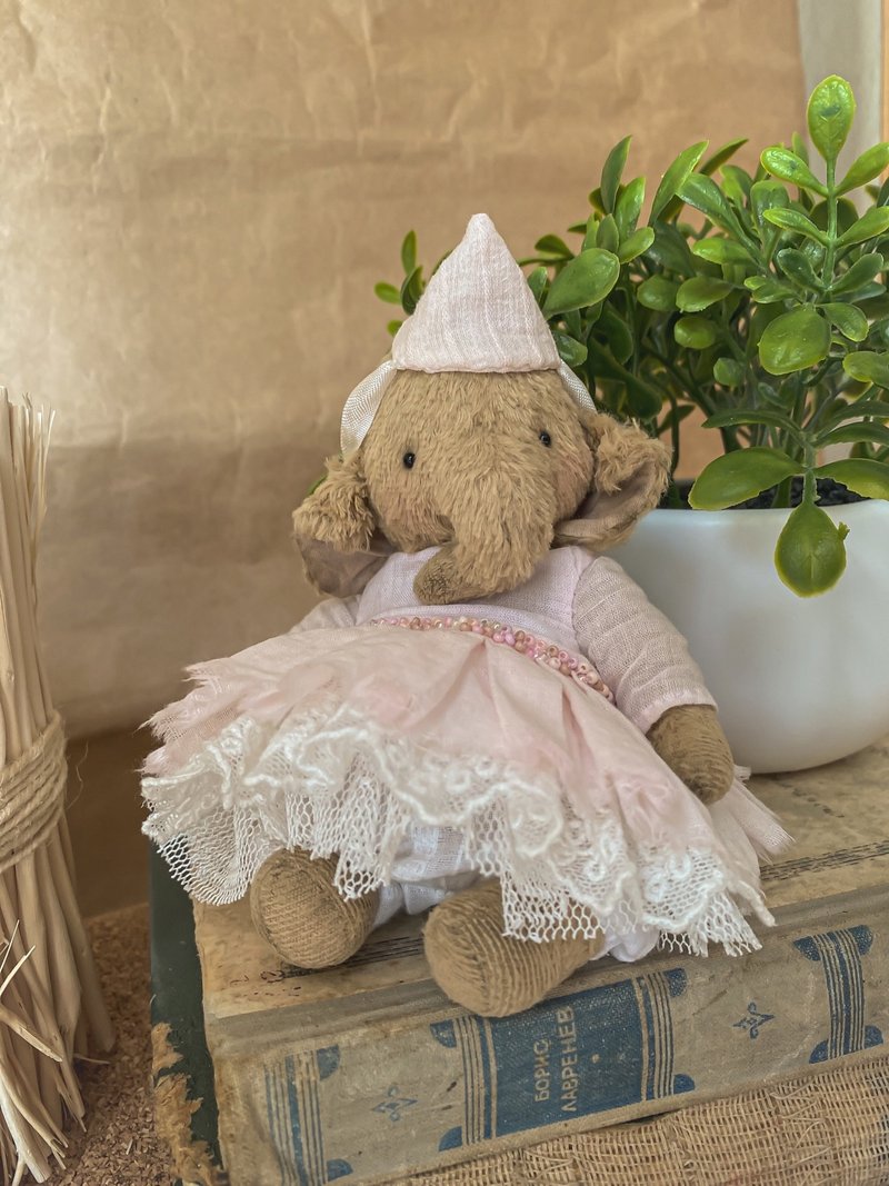 泰迪大象，大象礼物，大像玩具，OOAK，泰迪熊艺术家 - 玩偶/公仔 - 其他材质 多色