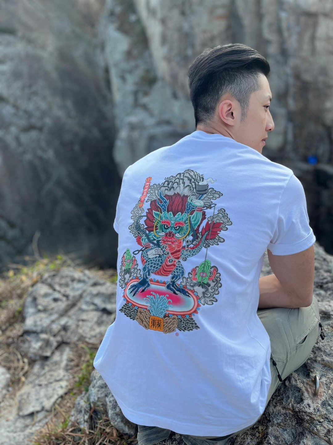 Unleash - 攀岩导 山系 东龙Tee (3款) 香港攀岩攀石抱石 - 男装上衣/T 恤 - 棉 多色