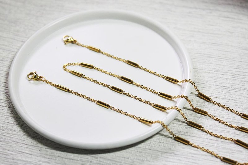 【口罩链】时尚口罩链 - 素款 / 还可当眼镜链、项链、手链 / - 挂绳/吊绳 - 其他金属 金色