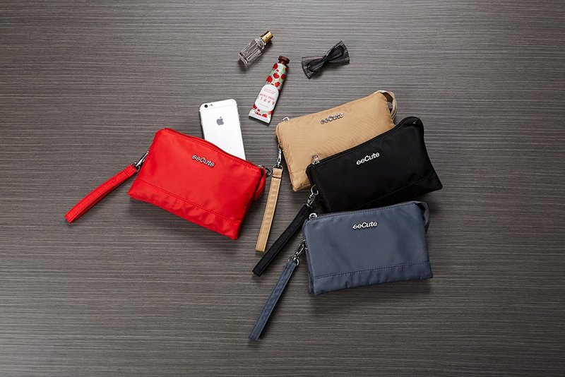 eeCute轻质感多用途随身包(收纳,手拿,侧斜背)(四色可选) - 侧背包/斜挎包 - 聚酯纤维 多色
