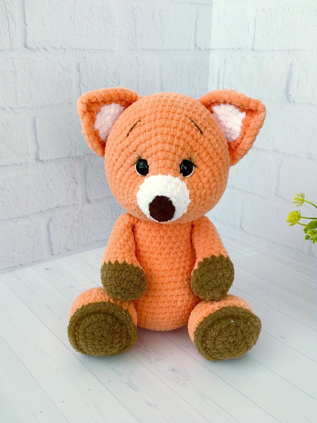 Crochet pattern red fox, Amigurumi crochet animal pattern, Digital PDF pattern - 手工艺教程/工具书 - 其他材质 