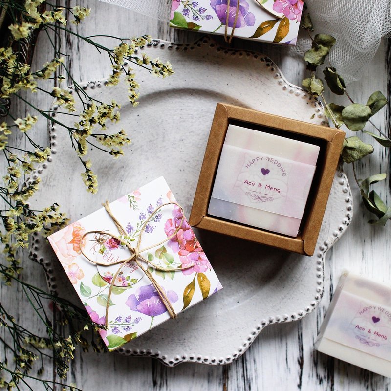 【蕾安柏手工皂】Sweet Love。沐浴皂单入组│婚礼小物│奉茶礼 - 肥皂/手工皂 - 其他材质 粉红色