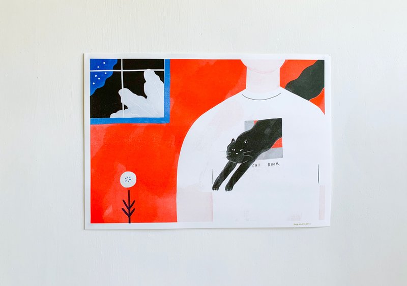 海报 | 猫门 - 海报/装饰画/版画 - 纸 