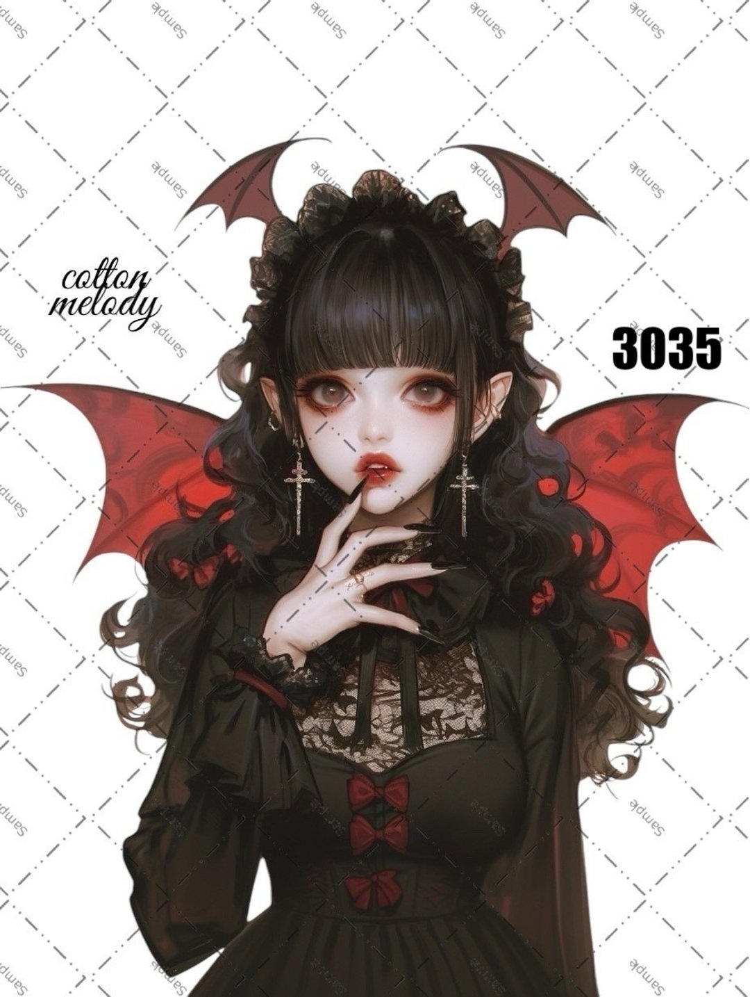 original sticker o.3035 人物贴纸 原创贴纸 cotton melody - 贴纸 - 纸 