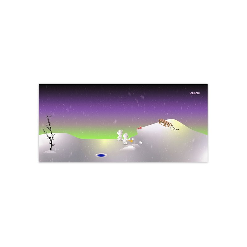CRIIICHI古治 极光之旅 全景明信片 - 卡片/明信片 - 纸 多色