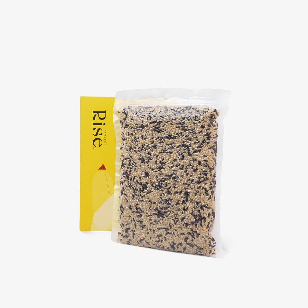 RISE【日常发芽米】发芽糙米佐发芽黑米 - 好眠 花青素 - 五谷杂粮/米 - 新鲜食材 黄色