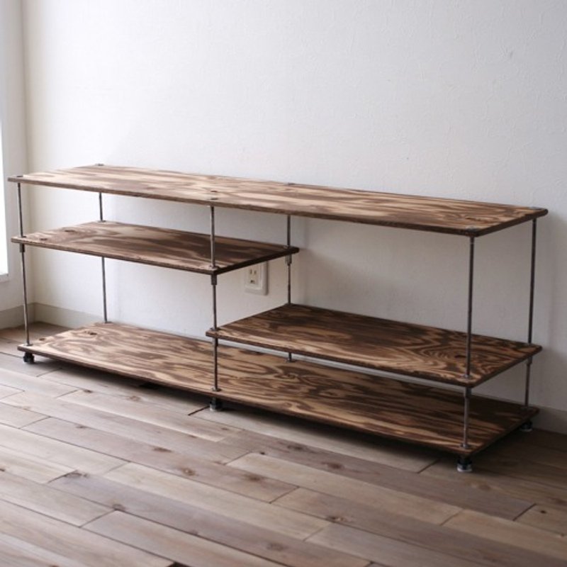 wood iron shelf 440*1200*300 - 其他家具 - 木头 咖啡色