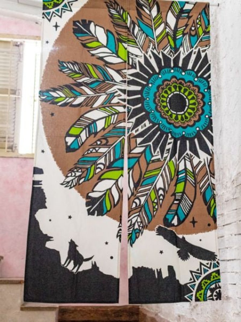 Native American Style Feather NOREN Curtain - 门帘/门牌 - 其他材质 