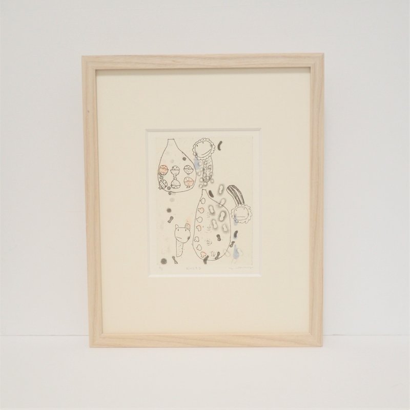 Copperplate engraving [looks delicious] sheet only - 海报/装饰画/版画 - 纸 卡其色