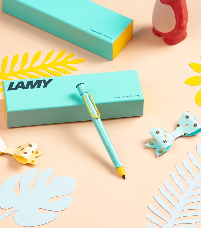 【雷雕免费刻字】LAMY 自动铅笔 / SAFARI 2024 限量 - 热带风情 - 铅笔/自动铅笔 - 塑料 蓝色