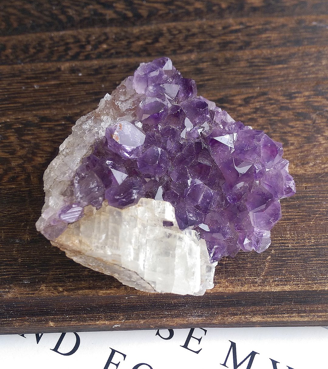 Amethyst  巴西产地 原皮紫水晶 方解石 共生矿 天然矿石 原矿 - 摆饰 - 其他材质 