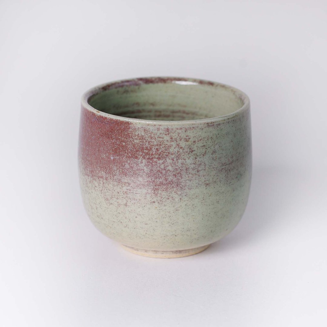 明芽窑 l 柴烧春意铜釉茶杯汤吞 - 茶具/茶杯 - 陶 绿色