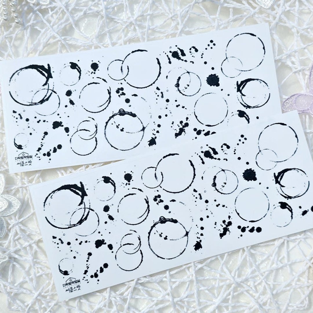 :Circlespot (mono / pastal) : 雾面透明贴纸 - 贴纸 - 其他材质 