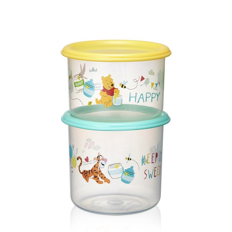 【Baby City娃娃城】保鲜收纳盒2入 (维尼+跳跳虎) - 儿童餐具/餐盘 - 其他材质 多色