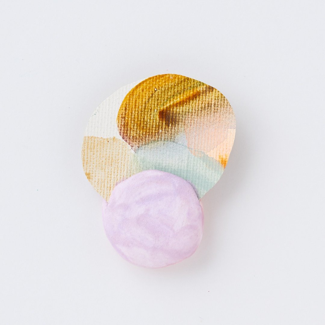 picture brooch - 胸针 - 压克力 粉红色