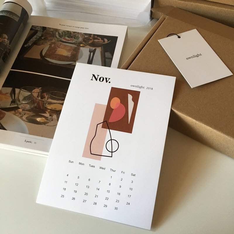 ownlight 2018 Calendar - 年历/台历 - 纸 