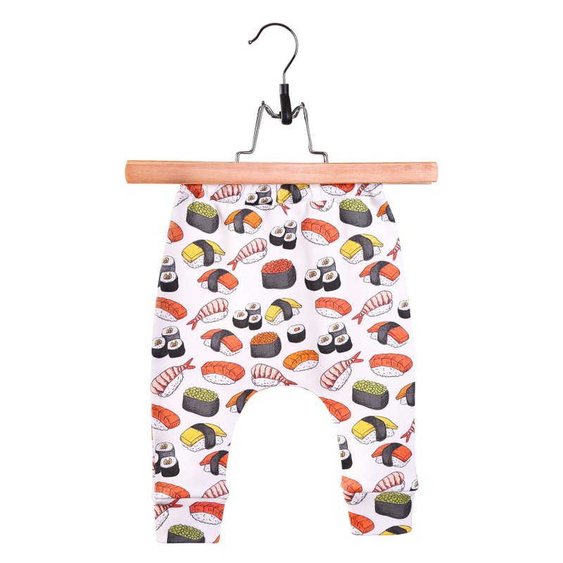 Sushi baby pants, baby pants, baby girl pantst, baby leggings, baby harems - 童装裤 - 棉．麻 多色