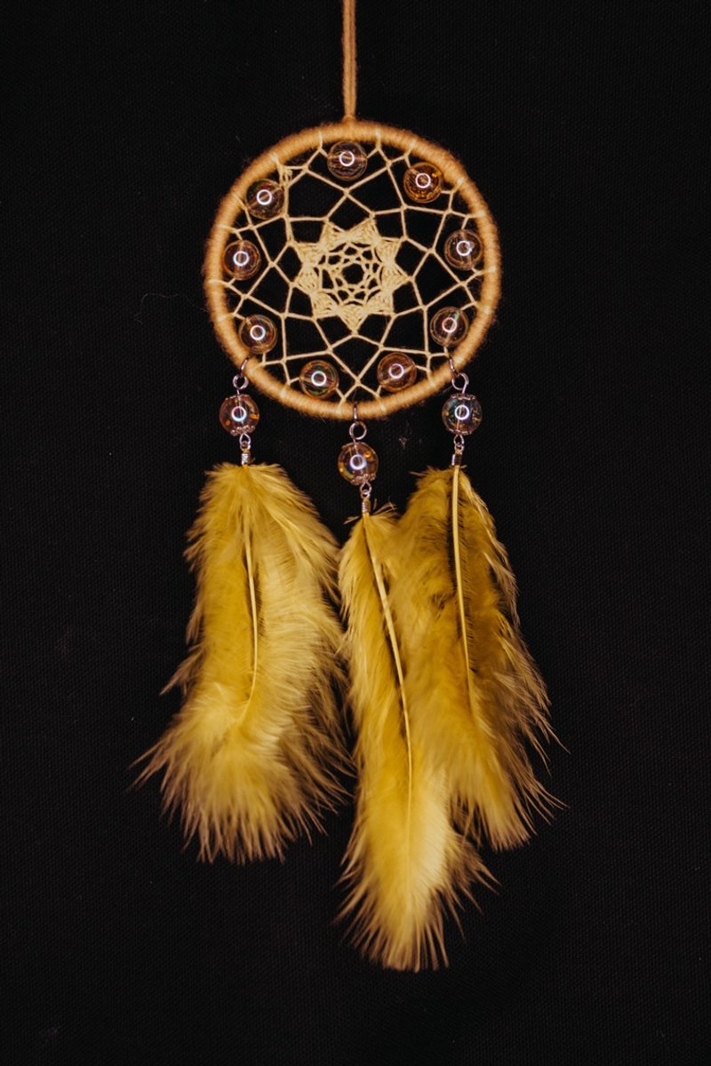 纯手工捕梦网 Handmade Dreamcatcher－【星星珠－黄】 - 摆饰 - 其他材质 紫色