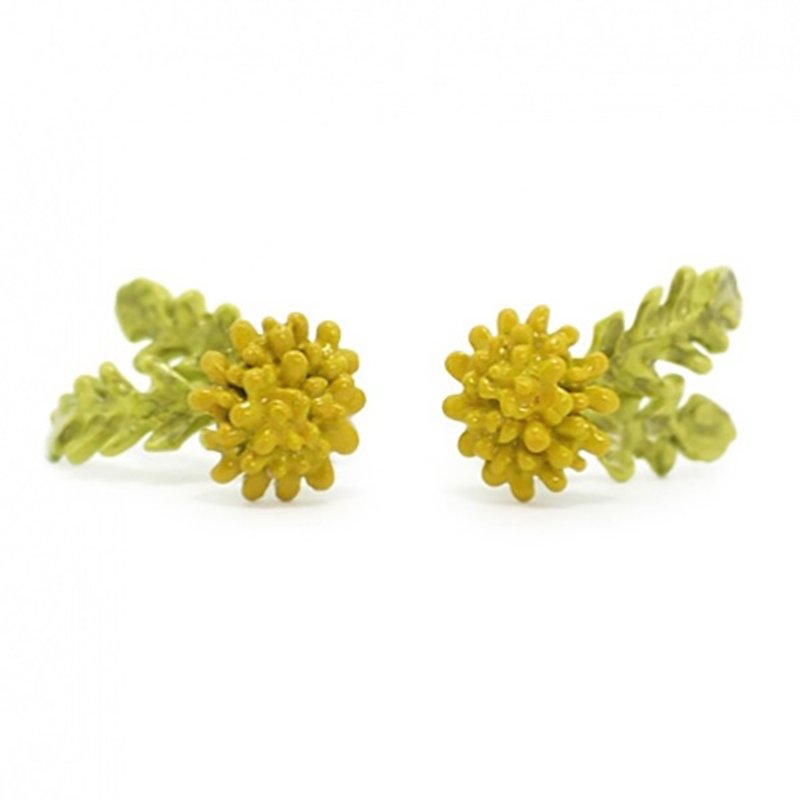 Dandelion Dandelion / Earrings PA165 - 耳环/耳夹 - 其他金属 黄色