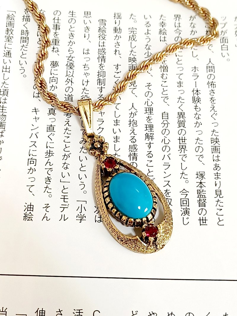 vintage jewelry Celebrity 古董 典雅艳后风格18k 项链 - 项链 - 其他金属 