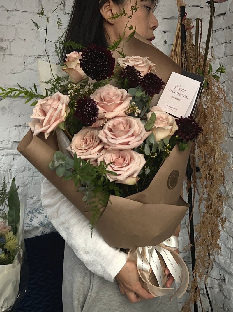 SCgift 长长久久的沦陷吧 情人节限定新鲜花束 - 干燥花/捧花 - 植物．花 