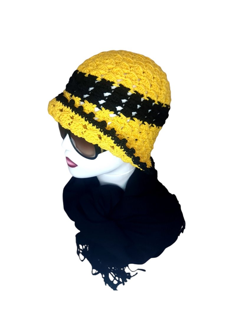 Tinka 手工钩编冬帽 - 帽子 - 棉．麻 多色