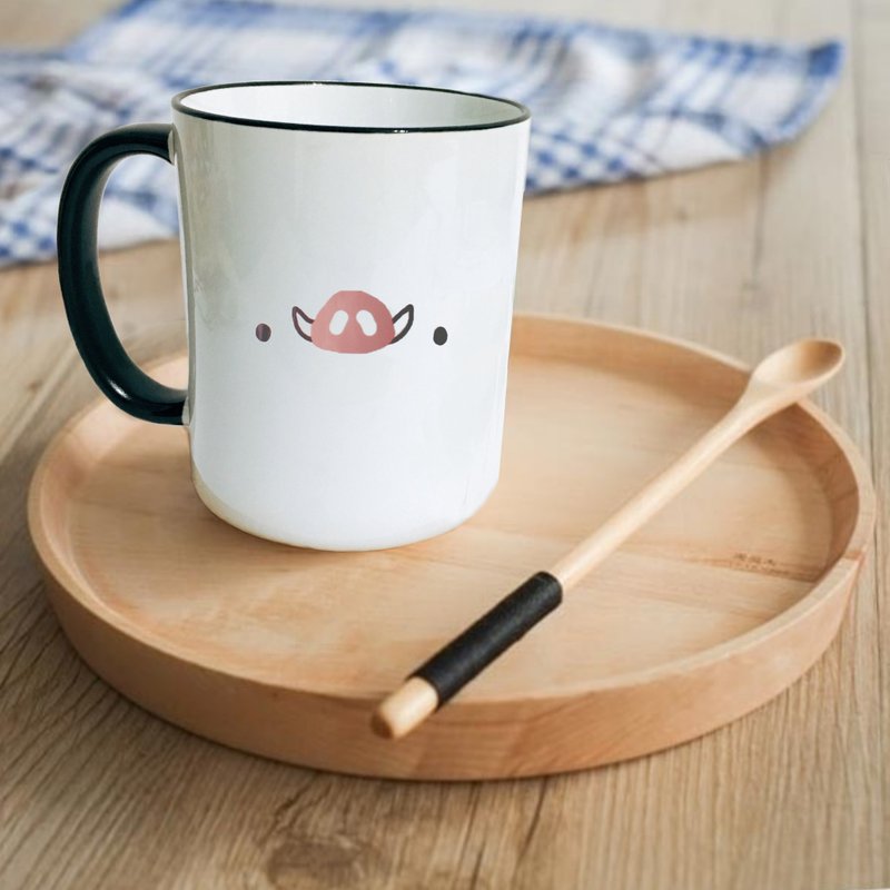 小野猪 //掉了下巴系列陶瓷杯 - 咖啡杯/马克杯 - 陶 粉红色
