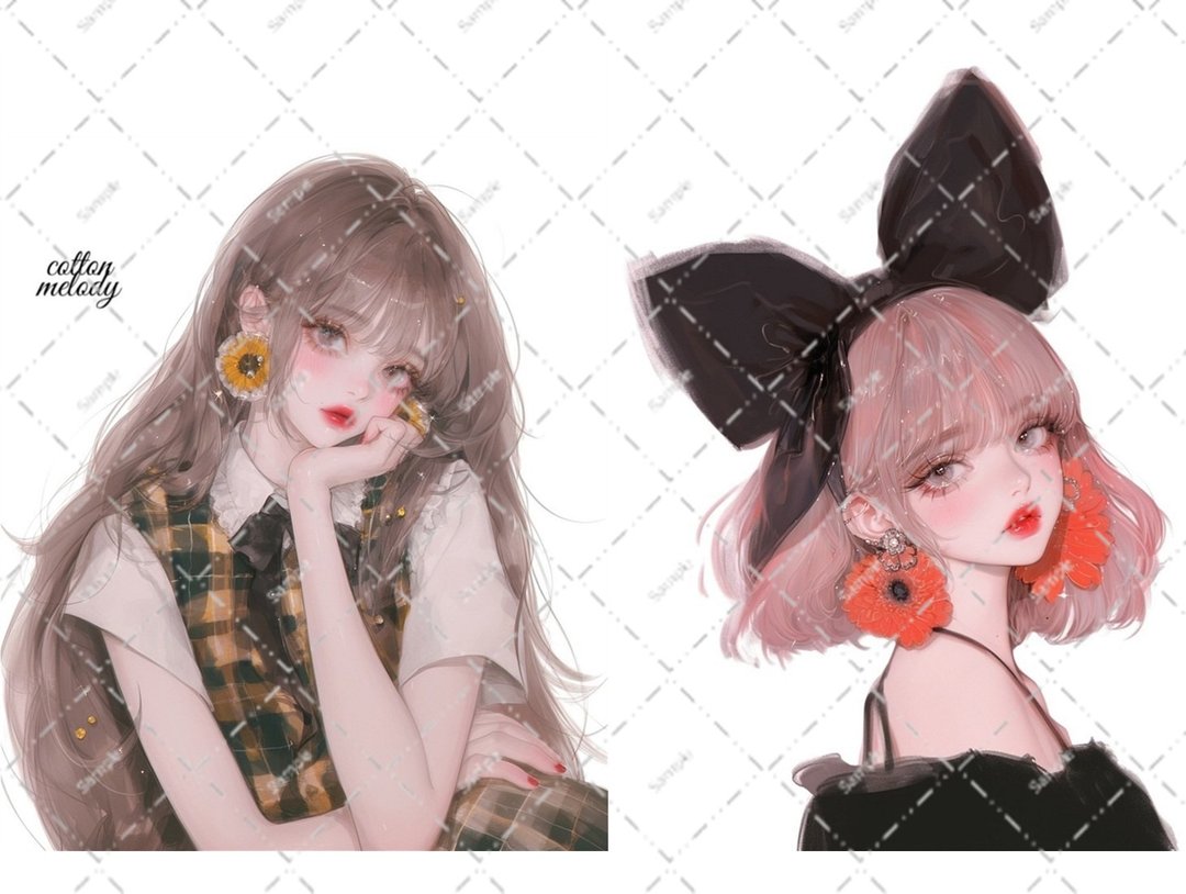原创贴纸 no.6309 人物贴纸 原创贴纸 人物贴纸 女孩贴纸 原创人物贴纸 - 贴纸 - 纸 