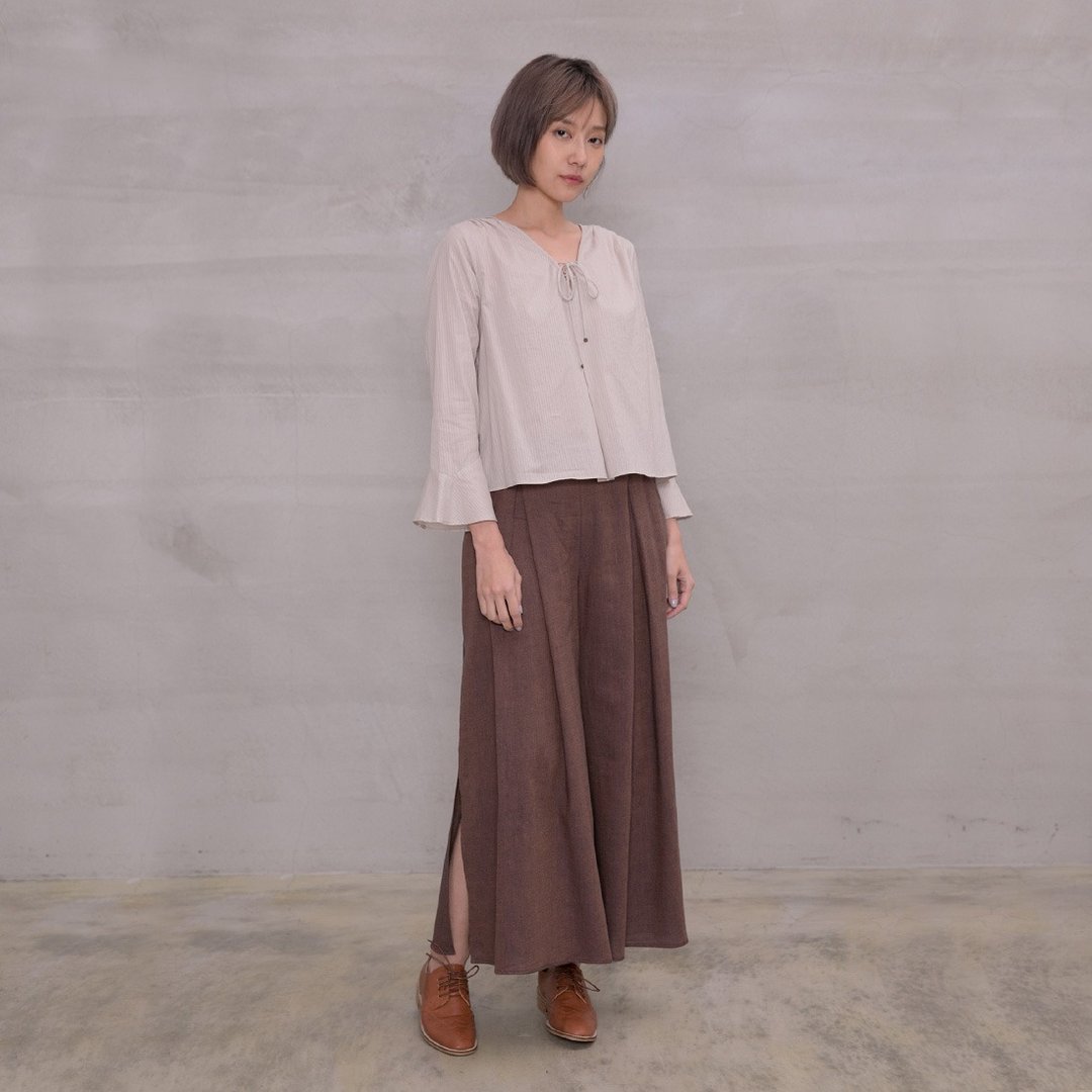 徐风漫步打褶宽裤 Flowing Slow Pleated Windy Pants P134 - 女装长裤 - 棉 多色