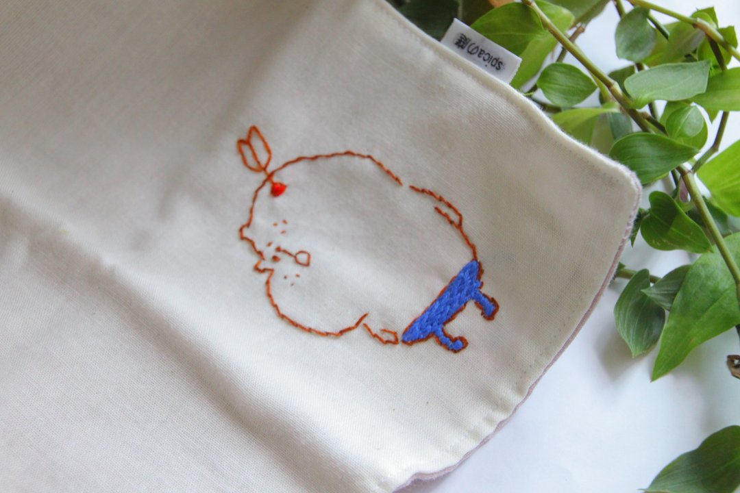 Handkerchief to stick to muu-chan arrow - 毛巾浴巾 - 棉 紫色