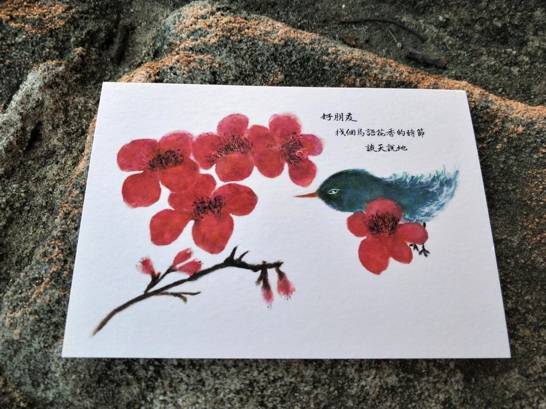 Postcard/万用明信片/明信片/手绘 - 卡片/明信片 - 纸 白色
