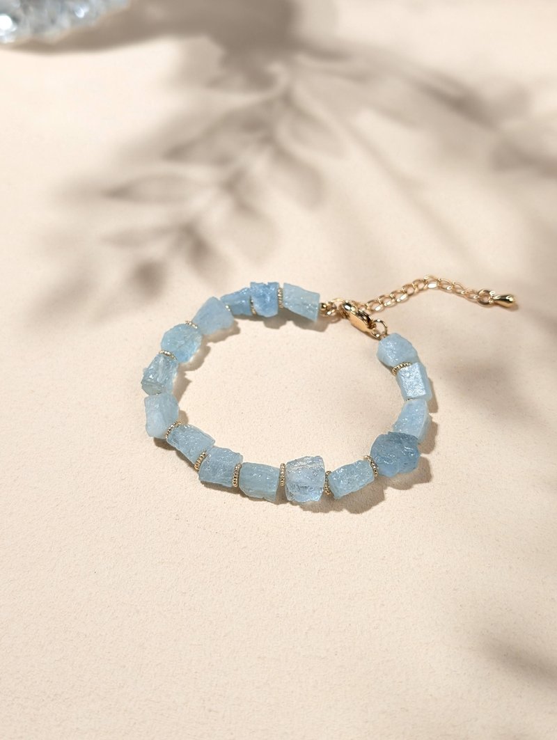 海蓝宝原矿手链 / JIEGEM 姊的珠宝 - 手链/手环 - 半宝石 多色