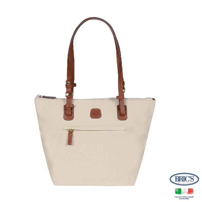 【BRIC' S】X-Bag 3合1 中尺寸 手提肩背袋(附小侧背包包)-米白 - 行李箱/行李箱保护套 - 其他材质 白色