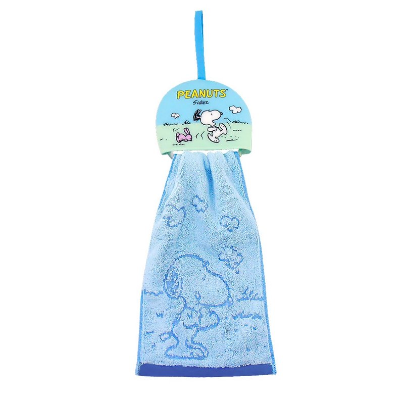 【MORINO】SNOOPY史努比缇花造型擦手巾 - 毛巾浴巾 - 其他材质 黑色