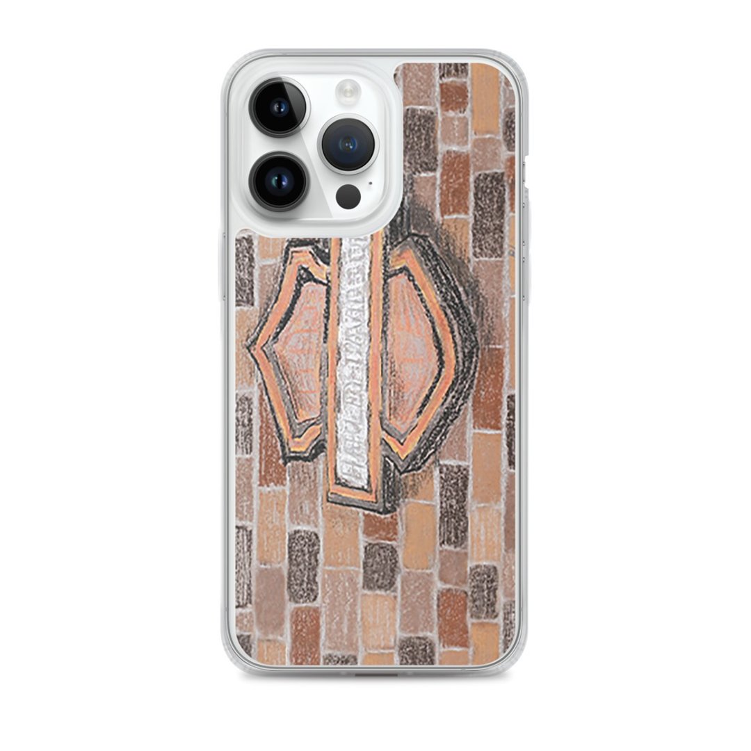 iPhone 透明保护壳原装电话徽标摩托车哈雷戴维森摩托车 - 手机壳/手机套 - 塑料 橘色