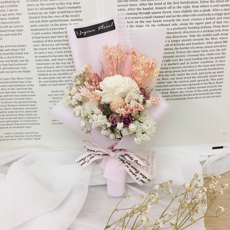 ✦ 少女之心 ✦ 太阳玫瑰 粉色系干燥手作小花束 / 毕业礼 姊妹礼 送礼花束 生日礼 - 植栽/盆栽 - 植物．花 粉红色