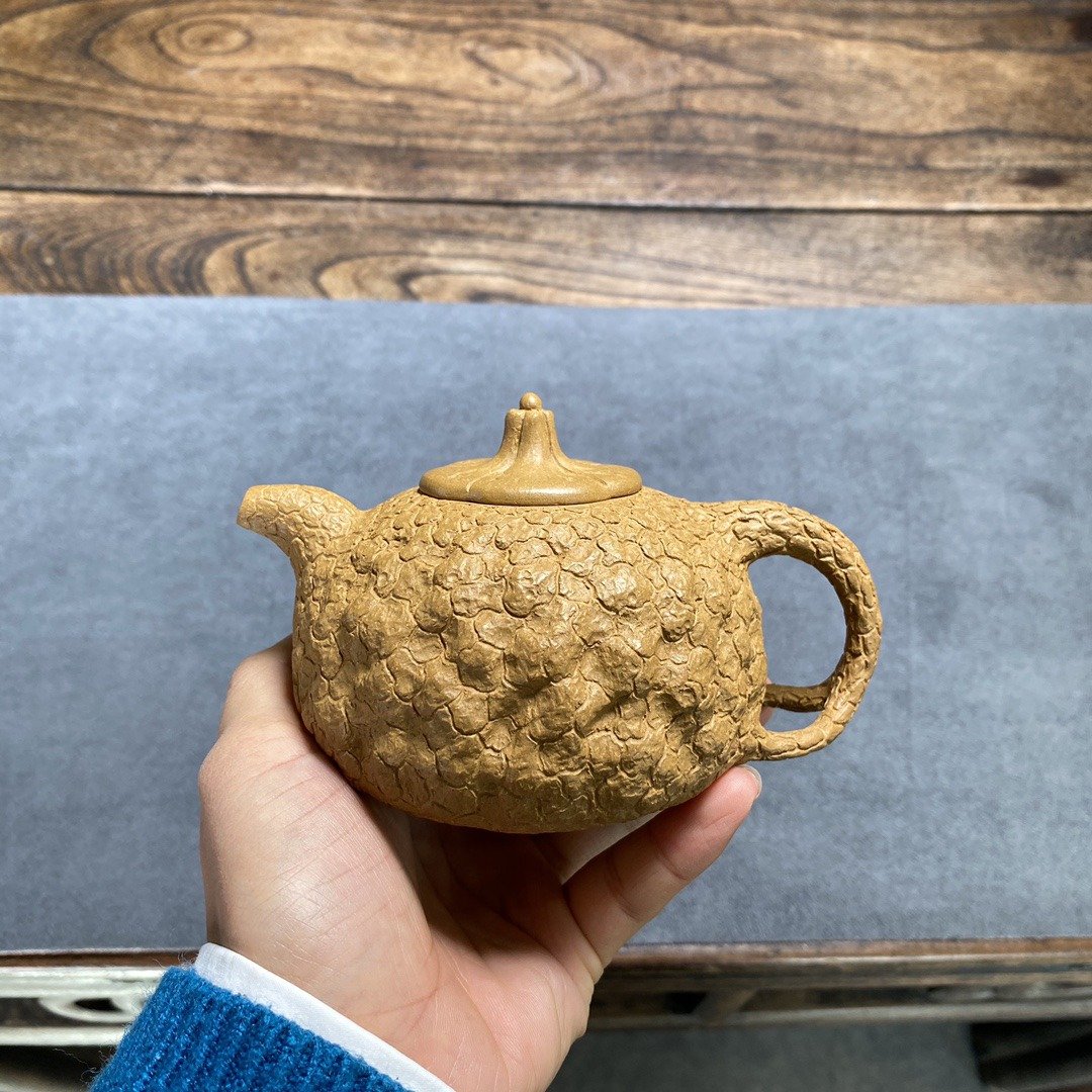 瓜钮供春 段泥 260ml 供春的泡养体验非同寻常 值得尝试 - 茶具/茶杯 - 陶 灰色