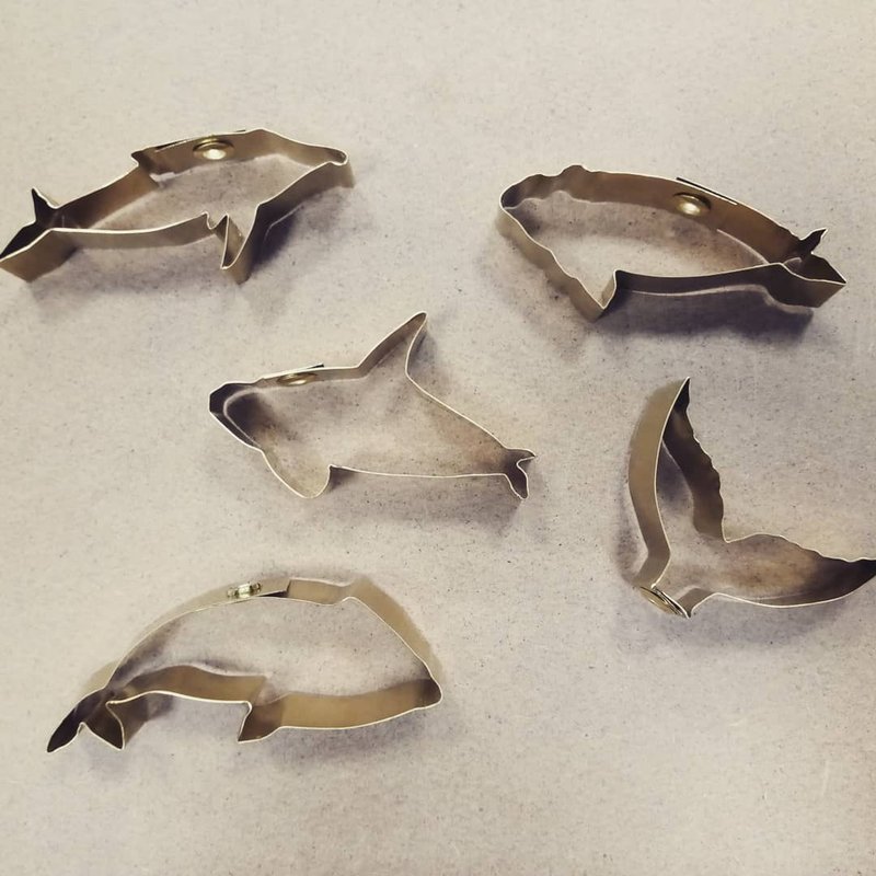 定制化饼干模 切模 1入 (可定制形状) - 厨房用具 - 铜/黄铜 金色