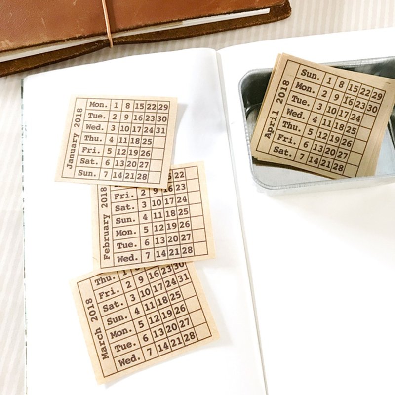 Ssmall calendar sheet 2018 - 年历/台历 - 纸 