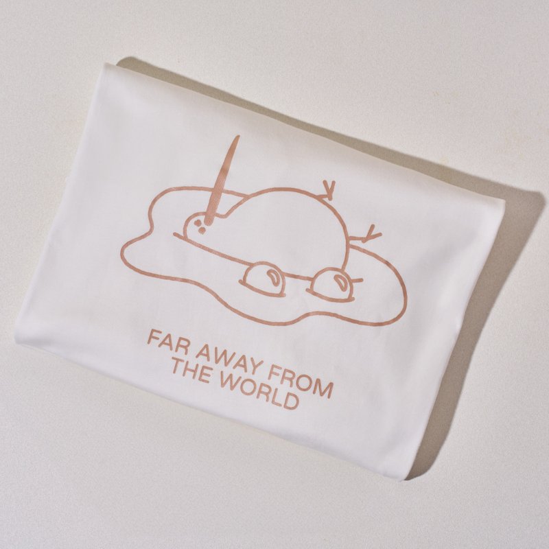 J03 发发 x plain-me 奇异鸟TEE - 女装 T 恤 - 棉．麻 卡其色