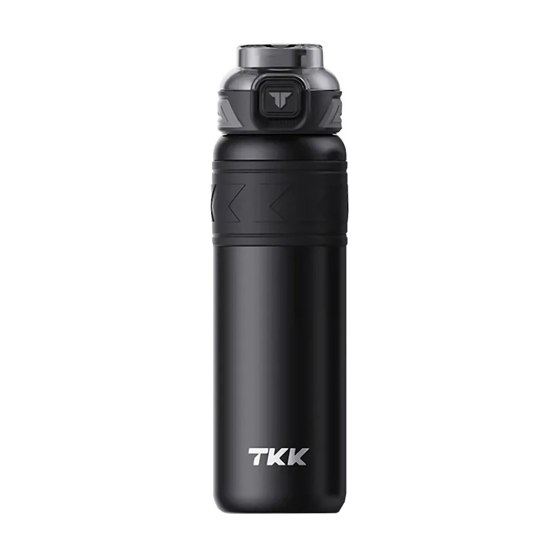 【TKK】迈越系列 316不锈钢 直饮+吸管 保温运动水壶900ML-玄铁黑 - 水瓶/水壶 - 不锈钢 黑色