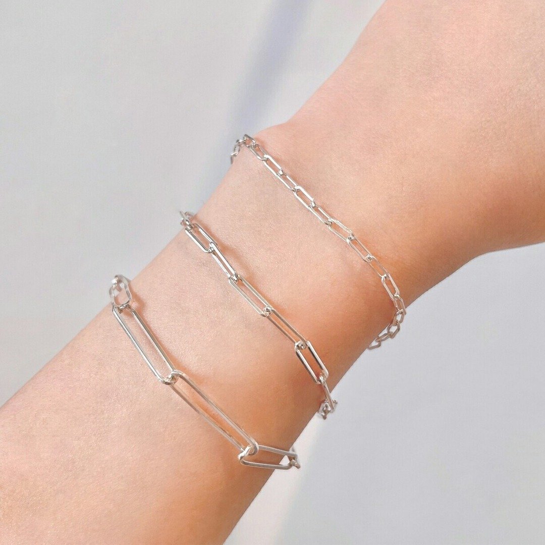│简约│欧美方链 • 个性 • 手链 • 纯银手链 • 925silver - 手链/手环 - 纯银 